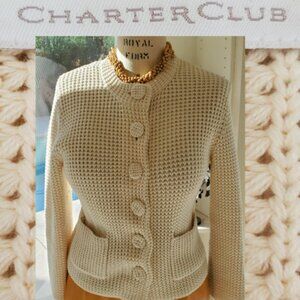Charter club Cardigan Sweater off-white